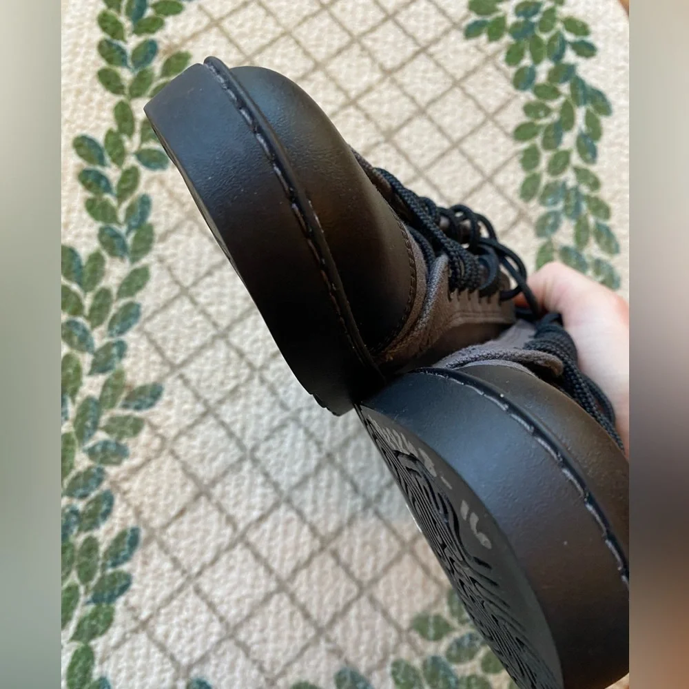 Woobies Tactical Mod-1 Cemento Gray Black Canvas Shoes M7/W8.5 USA Made